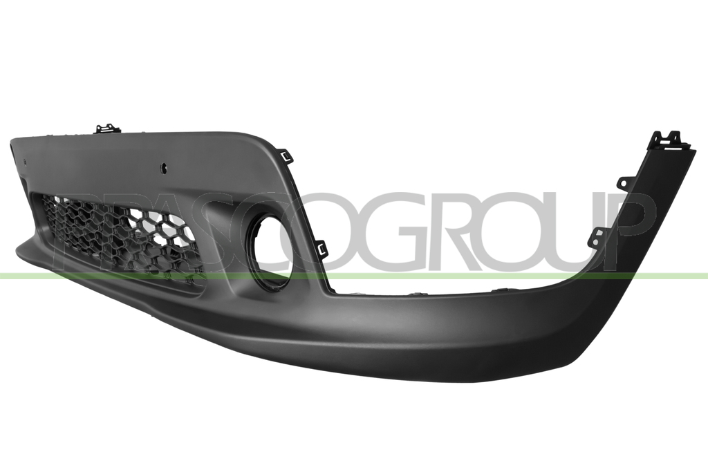 FRONT BUMPER-LOWER-BLACK-TEXTURED FINISH-WITH PDC+SENSOR HOLDERS-WITH CUTTING MARKS FOR PARK ASSIST