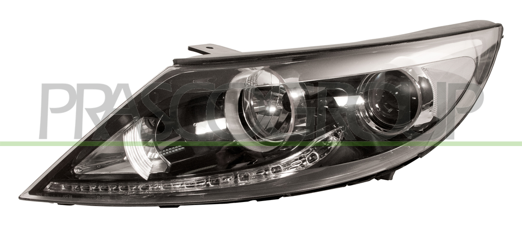 HEADLAMP LEFT H7+H7 ELECTRIC-WITH MOTOR-WITH DAY RUNNING LIGHT-LED