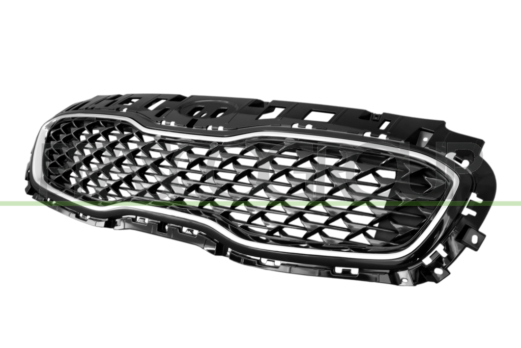RADIATOR GRILLE-BLACK-WITH CHROME FINISH