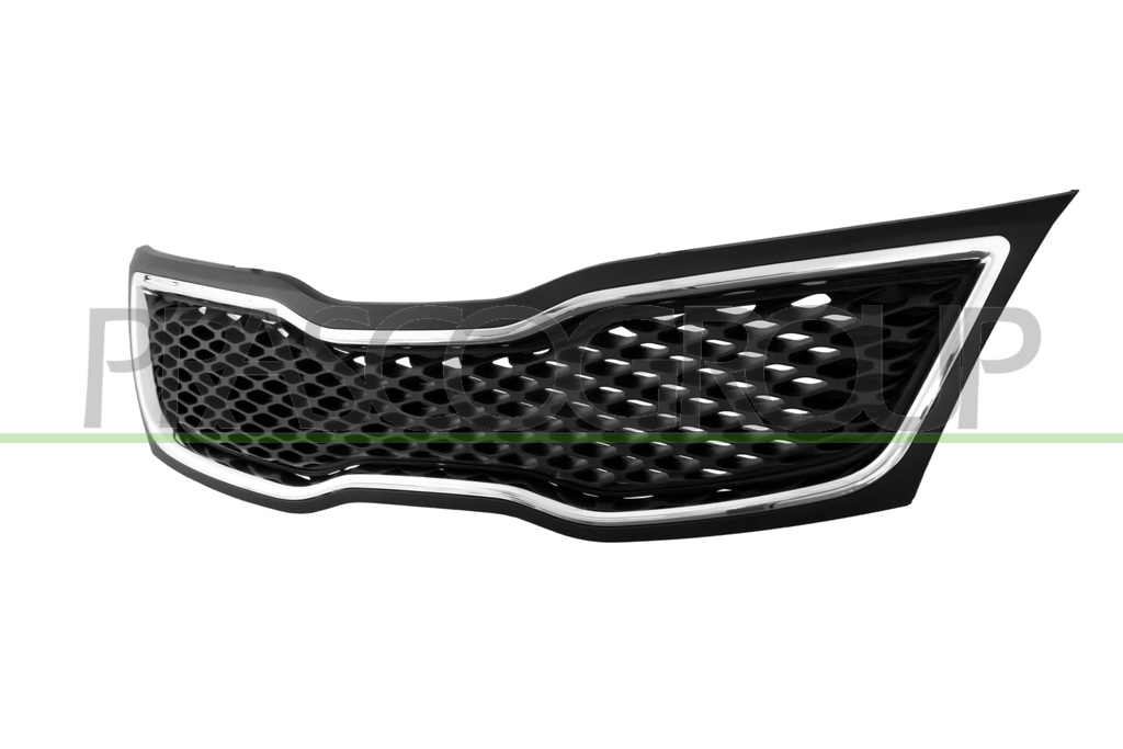 RADIATOR GRILLE-BLACK-WITH CHROME FRAME