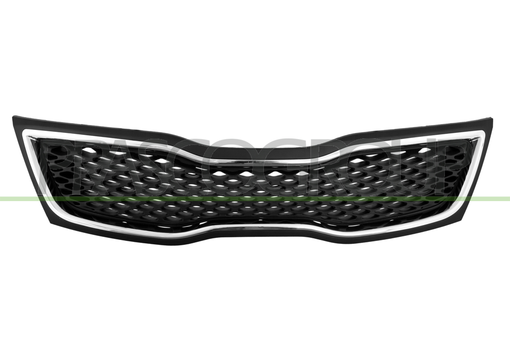 RADIATOR GRILLE-BLACK-WITH CHROME FRAME