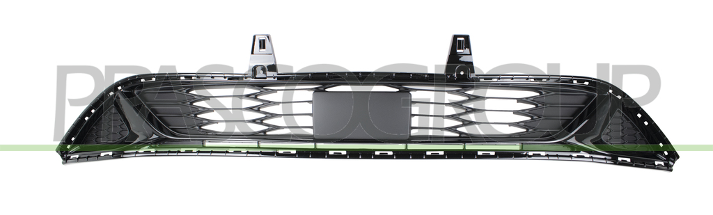 BUMPER GRILLE-CENTRE-BLACK-WITH DAY RUNNING LIGHT HOLES