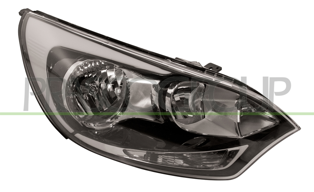 HEADLAMP RIGHT H1+H1 ELECTRIC-WITHOUT MOTOR-BLACK-7 PIN