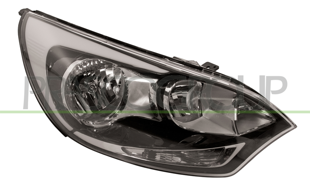 PROIETTORE DESTRO H1+H7-ELETTRICO-SENZA MOTORE-NERO-7 PINS