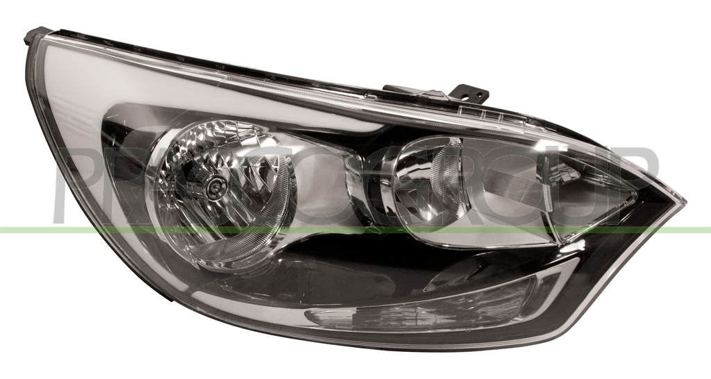 HEADLAMP RIGHT H1+H1 ELECTRIC-WITH MOTOR-BLACK-7 PIN