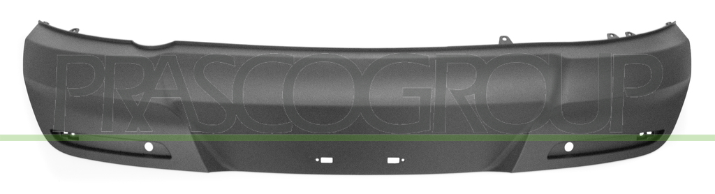 REAR BUMPER SPOILER-BLACK-TEXTURED FINISH-WITH SENSOR CUTTING MARKS FOR PDC