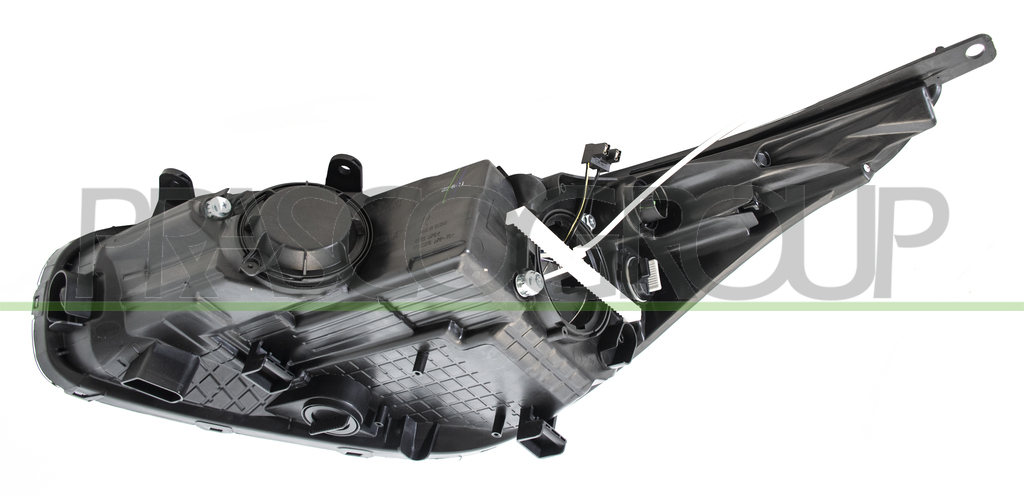 HEADLAMP RIGHT H7+H7+H7 ELECTRIC-WITH MOTOR-WITH DAY RUNNING LIGHT-LED-BLACK