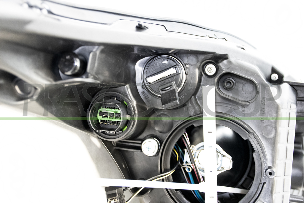 HEADLAMP RIGHT H7+H7+H7 ELECTRIC-WITH MOTOR-WITH DAY RUNNING LIGHT-LED-BLACK