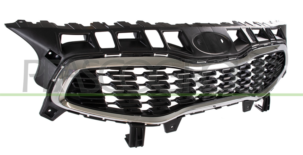 GRILLE CALANDRE-NOIRE AVEC CADRE CHROME'