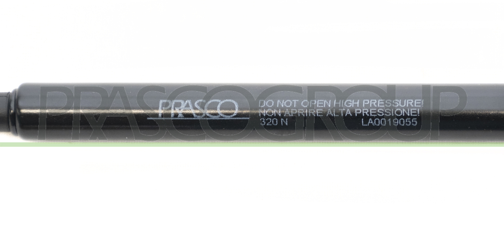 AMORTIGUADOR DE MALETERO DERECHO/IZQUIERDO PORTON TRASERO - 320 N - L 486 mm - C 205 mm - Ø 18 mm - Ø 8 mm