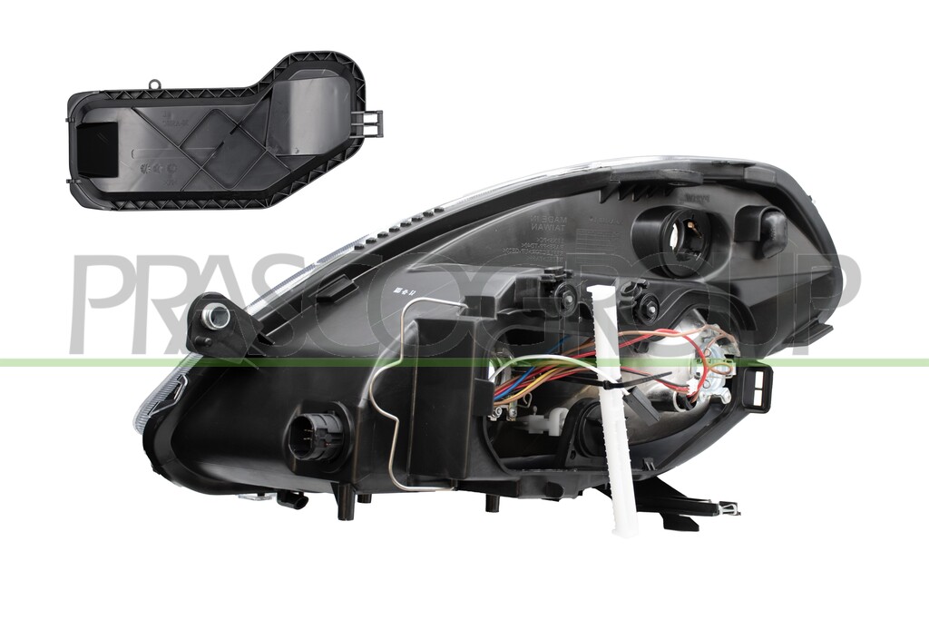 HEADLAMP RIGHT H3+H7 ELECTRIC-WITHOUT MOTOR