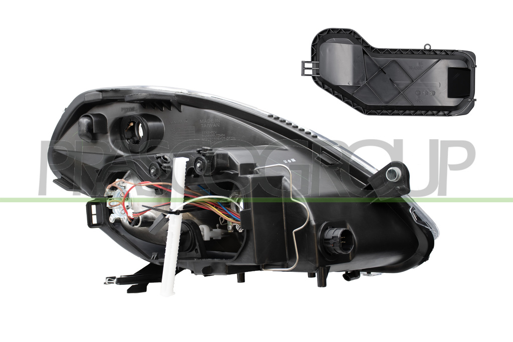 HEADLAMP LEFT H3+H7 ELECTRIC-WITHOUT MOTOR