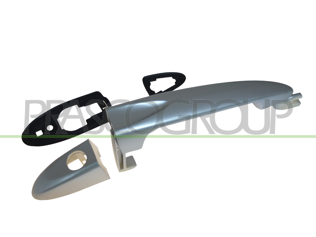 FRONT DOOR HANDLE LEFT-OUTER-SILVER-WITH KEY HOLE