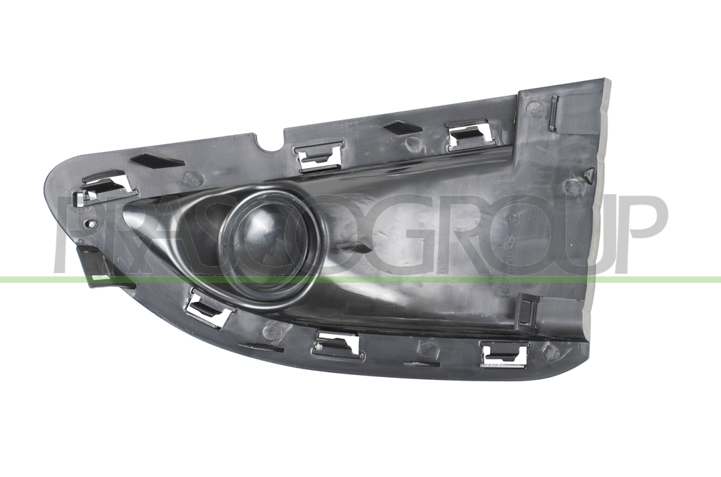 BUMPER GRILLE RIGHT-BLACK-WITH FOG LAMP HOLES-CLOSED-WITH MOLDING HOLES