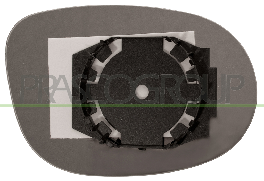 MIRROR GLASS BASE LEFT-CONVEX-CHROME