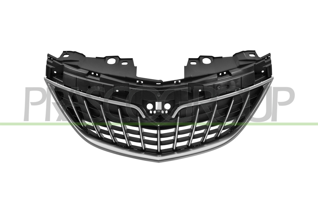 RADIATOR GRILLE-BLACK-WITH CHROME MOLDING MOD. 21 >