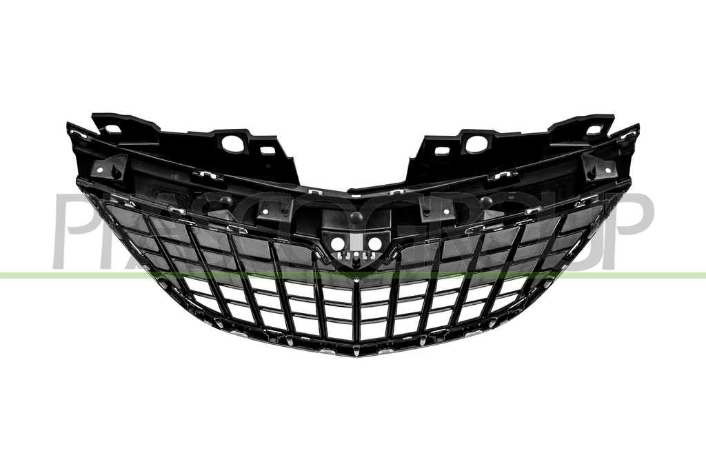 RADIATOR GRILLE-BLACK-WITH CHROME MOLDING MOD. 21 >