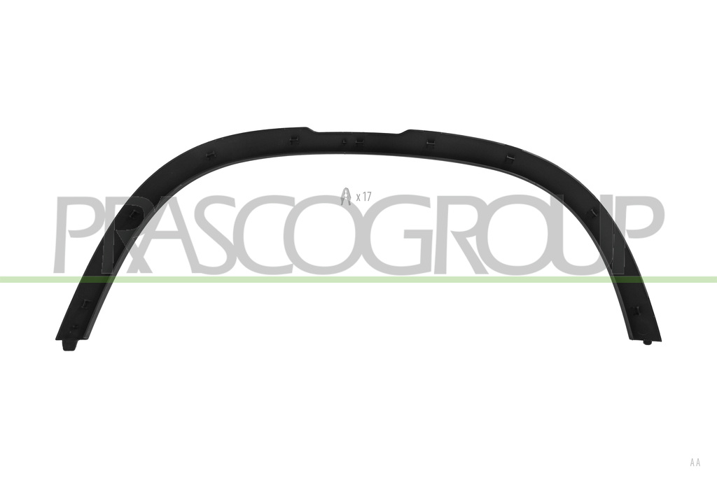 FRONT WHEEL ARCH EXTENSION LEFT-BLACK-TEXTURED FINISH