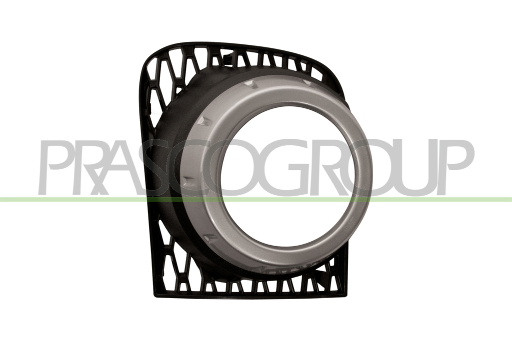 GRILLE DROITE NOIRE STRUCTURE' DE PARE-CHOCS-AVEC SIEGE ANTIBROUILLARD-AVEC CADRE ARGENTE - MOD. HSE/SUPERCHARGED