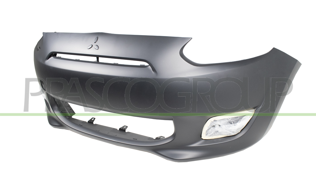 FRONT BUMPER-PRIMED-WITH CUTTING MARKS FOG LAMP