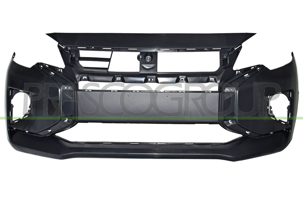 FRONT BUMPER-BLACK-SMOOTH-FINISH TO BE PRIMED-WITH TOW HOOK COVER