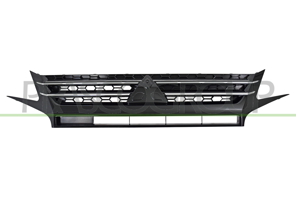 GRILLE DE CALANDRE-NOIRE-AVEC MOULURE CHROMEE