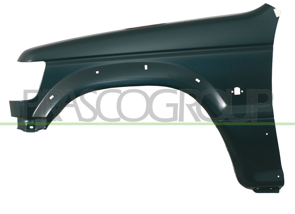 FRONT FENDER LEFT-WITH SIDE REPEATER AND WING EXTENSION HOLES