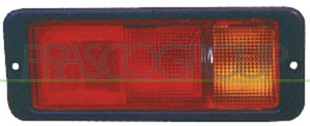 REAR BUMPER LAMP RIGHT-RED/AMBER-WITHOUT BULB HOLDER