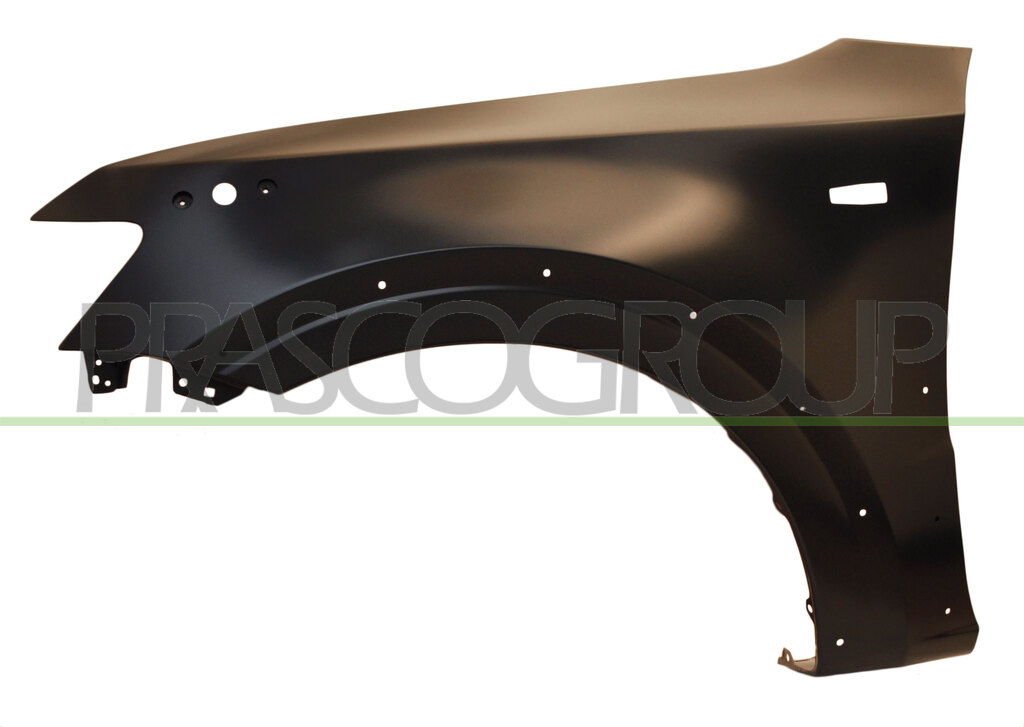 FRONT FENDER LEFT-WITH SIDE REPEATER AND WING EXTENSION HOLES
