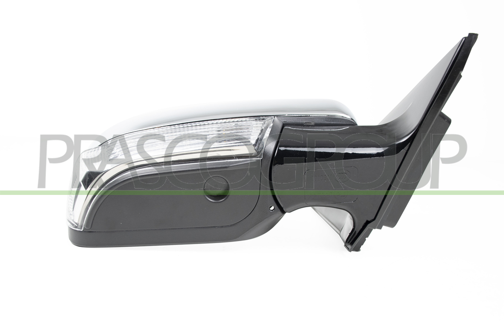 RETROVISORE DESTRO-ELETTRICO-NERO-CON FANALE-CONVESSO-CON CALOTTA CROMATA-5 PINS