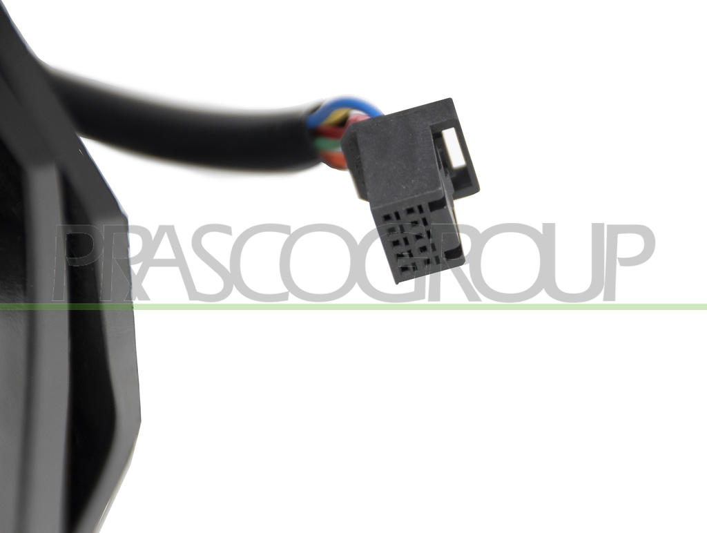 ESPEJO DERECHO ELECTRICO-NEGRO-ABATIBLE-CON PILOTO-CONVEXO/CROMADO-CON CARCASA CROMADA-7 PINES
