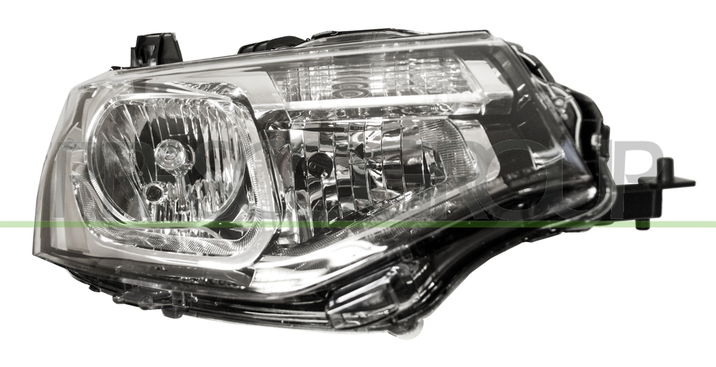 HEADLAMP RIGHT H7+HB3 ELECTRIC-WITH MOTOR-BLACK