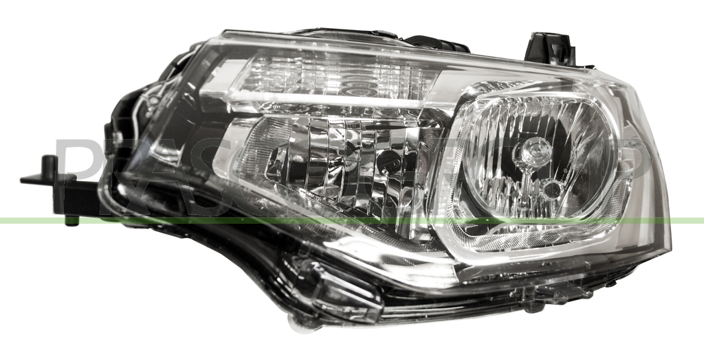 HEADLAMP LEFT H7+HB3 ELECTRIC-WITH MOTOR-BLACK