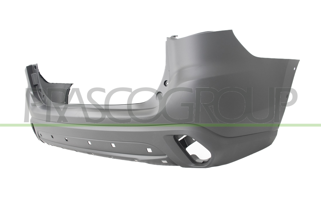 REAR BUMPER-PRIMED-WITH SENSOR CUTTING MARKS-WITH WHEEL-ARCH EXTENSION HOLES