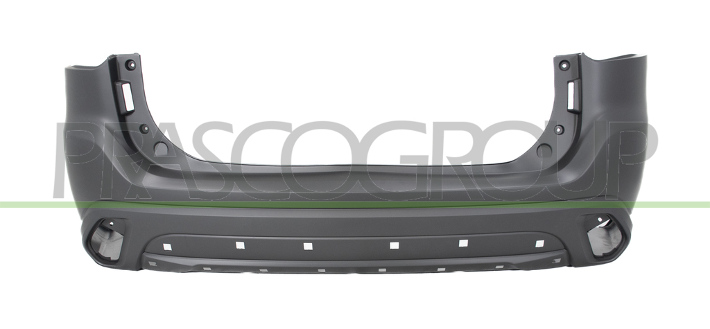 REAR BUMPER-PRIMED-WITH SENSOR CUTTING MARKS-WITH WHEEL-ARCH EXTENSION HOLES
