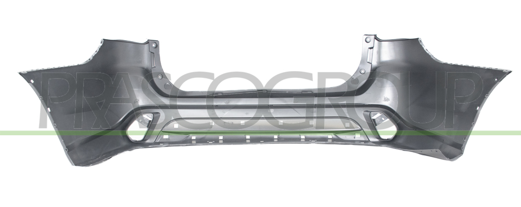 REAR BUMPER-PRIMED-WITH SENSOR CUTTING MARKS-WITH WHEEL-ARCH EXTENSION HOLES