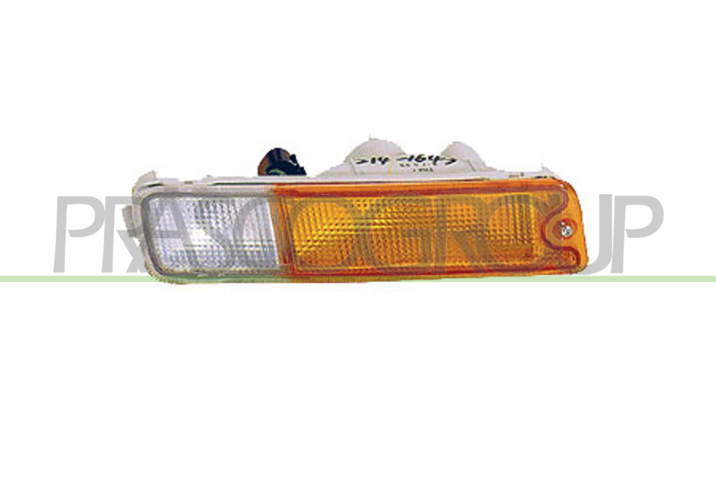 FRONT BUMPER LAMP LEFT-AMBER-WITH BULB HOLDER