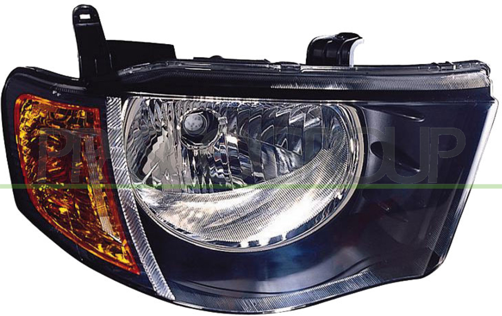 HEADLAMP RIGHT H4 MANUAL-AMBER LAMP-TWIN CABIN