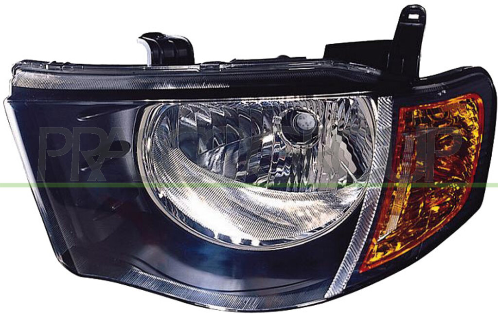 HEADLAMP LEFT H4 MANUAL-AMBER LAMP-TWIN CABIN