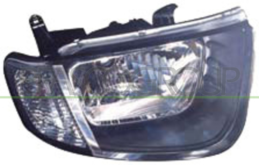 OPTICA DERECHA H4 ELECTRICA-SIN MOTOR-PILOTO BLANCO CABINA SIMPLE