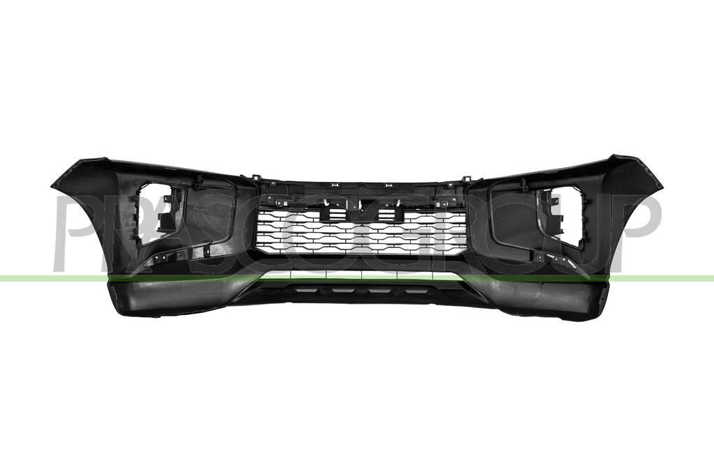 FRONT BUMPER-PRIMED-WITH CENTRE GRILLE-WITHOUT HOLES FOR MOLDINGS
