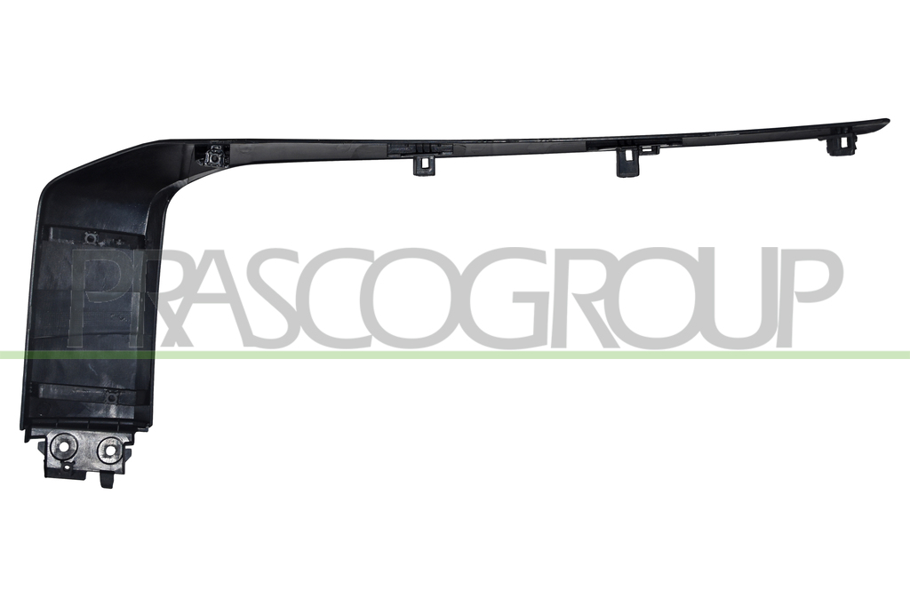 FRONT BUMPER MOLDING RIGHT-UPPER-BLACK-SMOOTH-TO BE PRIMED
