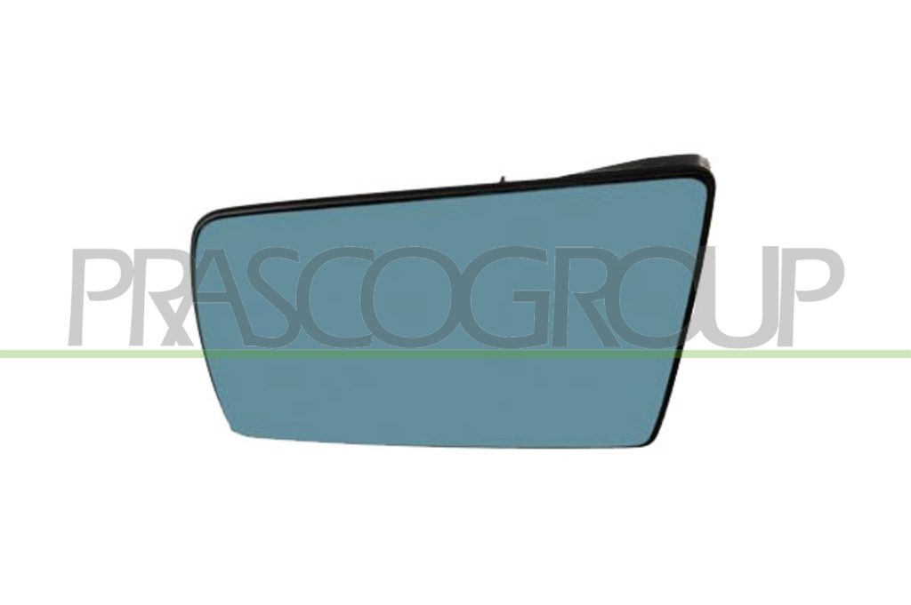 MIRROR GLASS BASE RIGHTHEATED-CONVEX-BLUE