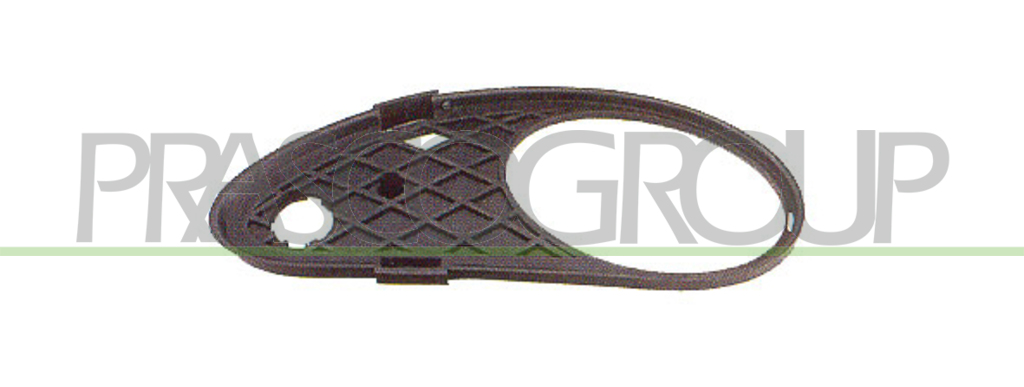 BUMPER GRILLE RIGHT-BLACK-WITH FOG LAMP HOLE