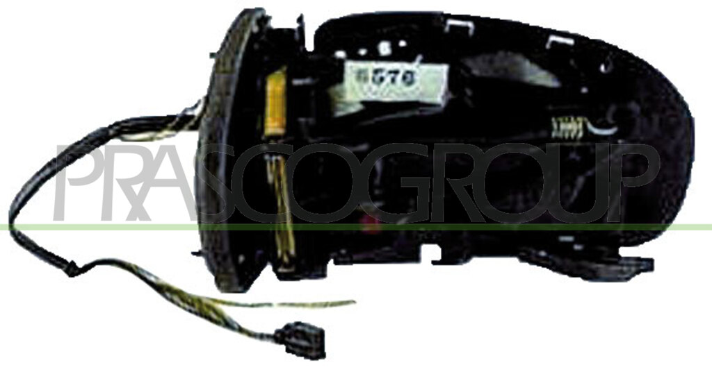 DOOR MIRROR LEFT ELECTRIC-HEATED-FOLDABLE-WITH CABLE-9 PINS