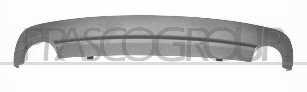 REAR BUMPER SPOILER-BLACK-WITH TWIN ROUND EXHAUST MOD. AMG