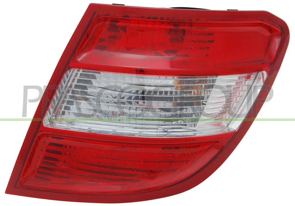 RUECKLEUCHTE RECHTS-OHNE FASSUNG-WEISS-ROT MOD. KOMBI CLASSIC/ELEGANCE/EXECUTIVE