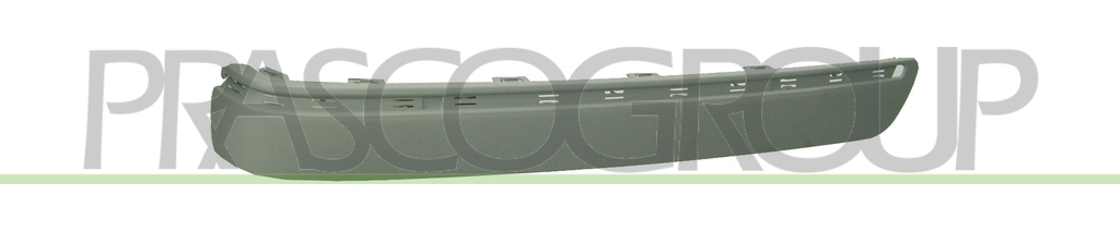REAR BUMPER MOLDING RIGHT-PRIMED-WITH CHROME PROFILE HOLES