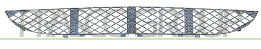 FRONT BUMPER GRILLE-CENTRE-BLACK