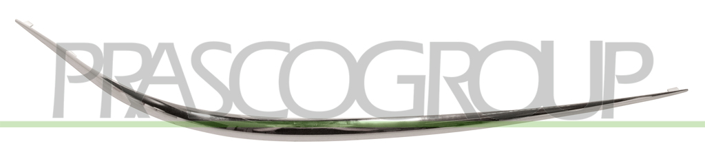 FRONT BUMPER MOLDING-RIGHT-BLACK-CHROME PROFILE